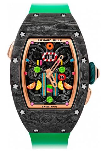 Review Cheapest RICHARD MILLE Bonbon Replica Watch RM 37-01 Automatic Kiwi Price